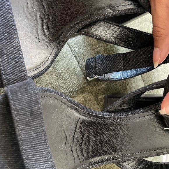 Balenciaga Denim Block Heels - Picture 3 of 9